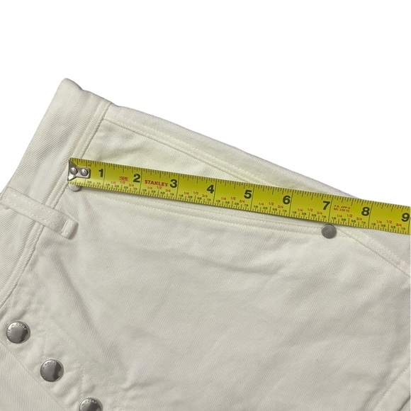 Rag & Bone Branson Snap-Front Twill Shorts Size
2 White Mid-Rise - Picture 11 of 14